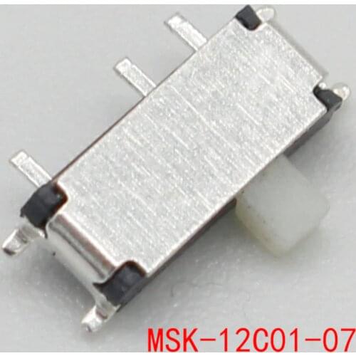 20PCS 7 Pin Mini Slide Switch On-OFF 2Position Micro Slide Toggle Switch 1P2T H=1.5MM Miniature Horizontal Slide Switch SMD
