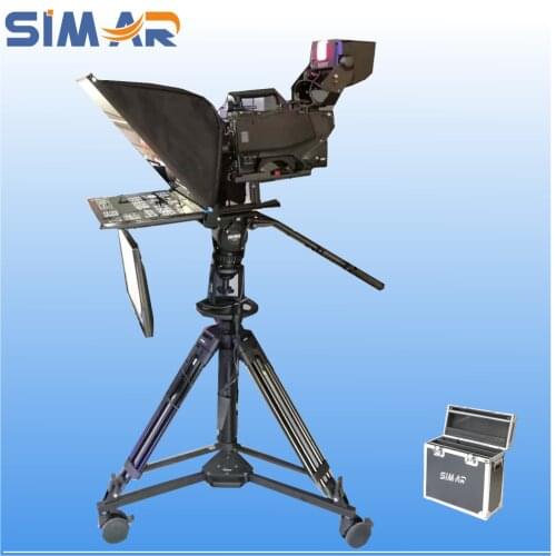 24 inch 2 monitor professional broadcast teleprompter include shipping cost