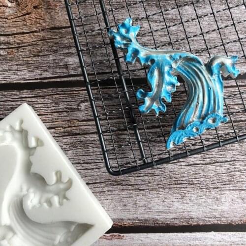 Sea Wave Seahorse Mould Silicone DIY Mold Cake Fondant Chocolate Decorating Tool DIY Kitchen Baking Bakeware