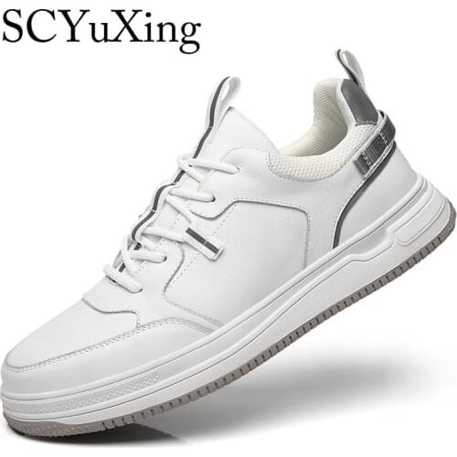 2021 New Man Quality Leather Shoes Rubber Sole Size 44 Man Youth Casual Loafers Man Cowhide Leather Shoes