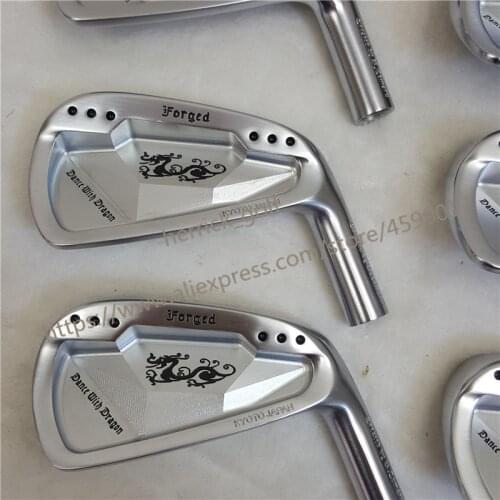New Style Golf Iron Dragon Dance Forged High Quality OEM Club Set, Silver 3-9Pw Steel or Graphite R/S with Head Cover