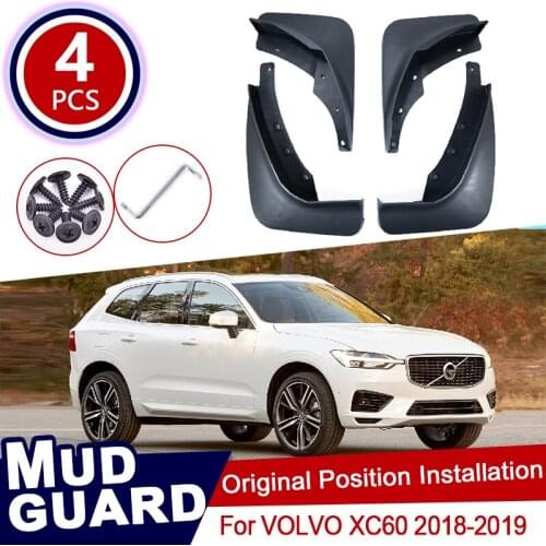 Set OEM Mud Flap Splash Guards Mud Flap Mudguards Fender Fitment Car Mud Flaps For VOLVO XC60 2018-2019 Mudflaps 2018 2019