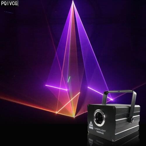 1W RGB Full Color Animation Laser Light Stage Laser Projector Bar KTV Disco Lighting Equipment