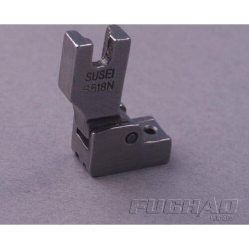 S518N Industrial Lockstitch Sewing Machine Invisibility Zipper Presser Foot Flat Car Steel Tools For Leather Work Accessories