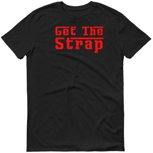 Skuggnas Get The Strap Red Letter print T-Shirt Hip Hop Eminem Kamikaze Rap T shirt grunge 90s fashion harajuku tumblr tops