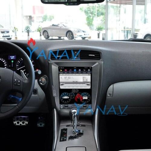 Tesla style 12.1inch Android system 6 core Car GPS Navigation For-Lexus is250 model 2009 Head Unit Multimedia Player dvd player