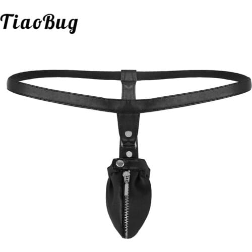 Мужские кожаные трусы TiaoBug China At AliExpress