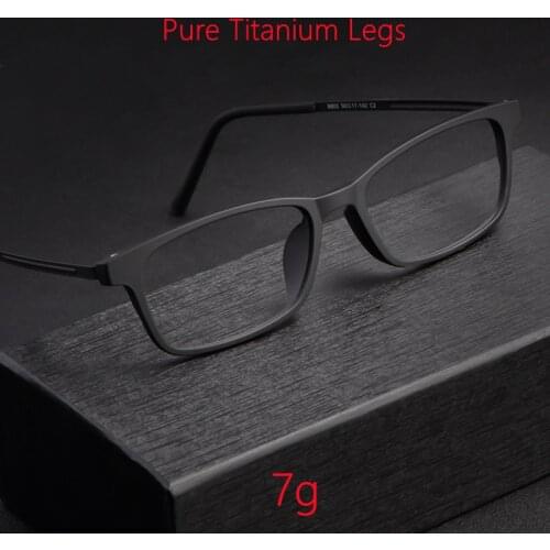 Men And Women Pure Titanium Spectacle Frames Myopia Glasses Ultra Light And Comfortable Full Frame Square Optical Glasses 8802