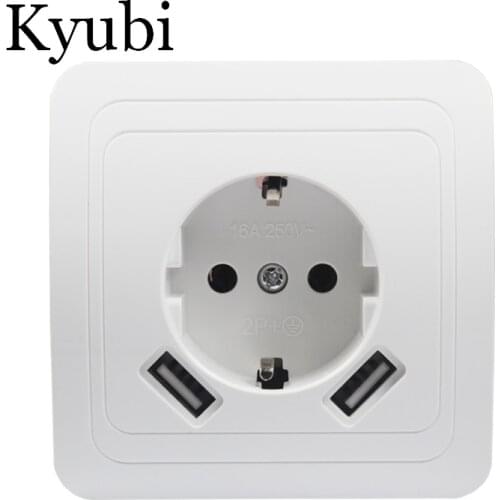 USB Wall Socket Free shipping Double USB Port 5V 2A Usb nice design pared outlet electrique outlet usb murale steckdose B001