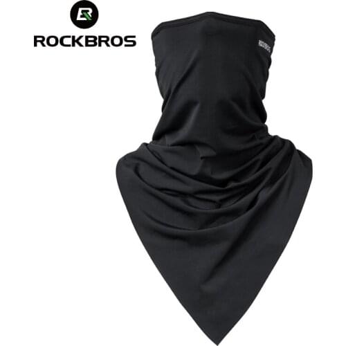ROCKBROS Cycling Face Bandana Sunscreen Triangle Scarf Sport Moisture Wicking Breathable Running Fishing Motorcycle Headwear