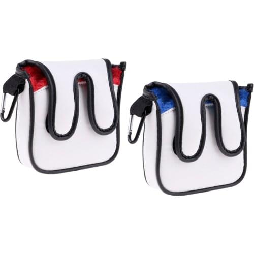 Waterproof PU Square Mallet Putter Cover Headcover Protector for Women Men