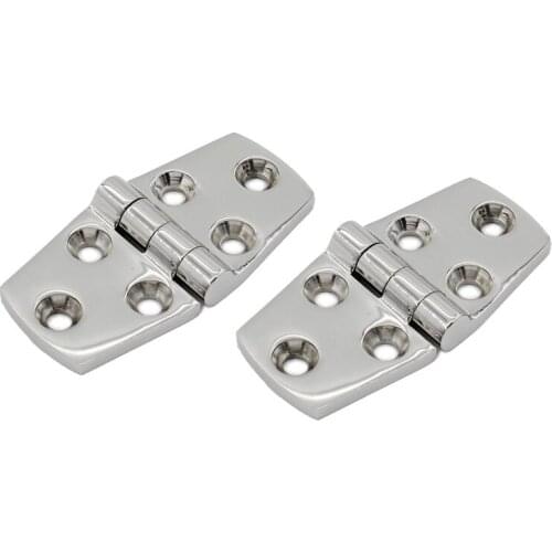 Butt Hinge,Marine Grade 316 Stainless Steel Heavy Duty Hinge for Steamship,Yacht,Ocean-Going Ship,Boat,Cruises,RVS 2Pack 38x76mm