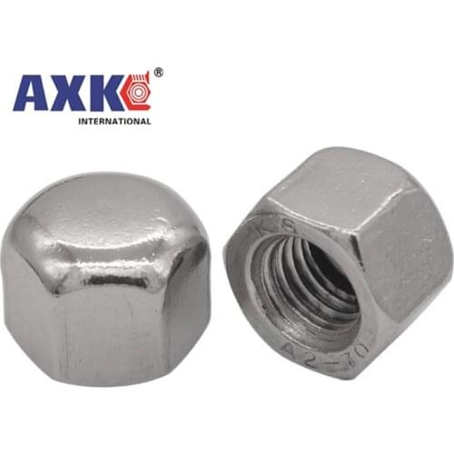 1/10pcs M3 M4 M5 M6 M8 M10 M12 M14 M16 304 A2-70 Stainless Steel Hex Hexagon Short Low Thin Cap Acorn Nut Cover Blind Nut DIN917