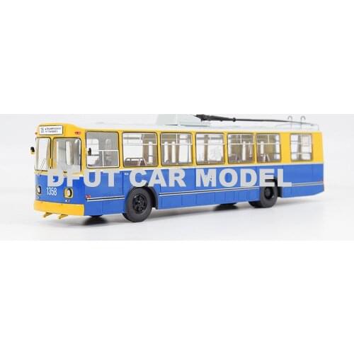 1:43 Alloy Toy Sports Russia ZIU-682B Trolley bus Car Model of Childrens Toy Car Original Authorized Authentic Kids Toys Gift