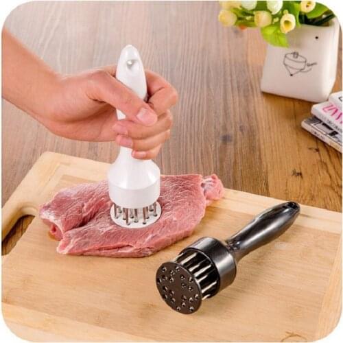1 Pcs stainless steel household broken muscle tender meat needle knocking meat hammer steak hole puncher