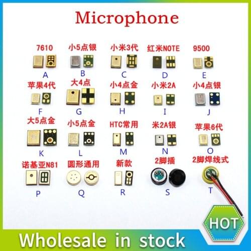 20Models 4 point/5 point Microphone Inner MIC Repair For Samsung Nokia HTC Motorola Sony Huawei Xiaomi For Lenovo ASUS