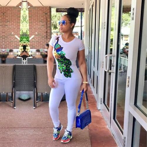 Женские футболки с пайетками AHVIT China At AliExpress