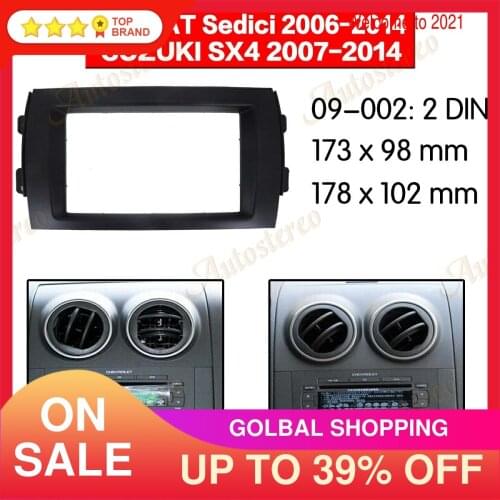 Car Audio Fascia for Suzuki SX4 Fiat Sedici Car Dash Kit Fit Fascia Face Plate Surround Panel DVD Frame