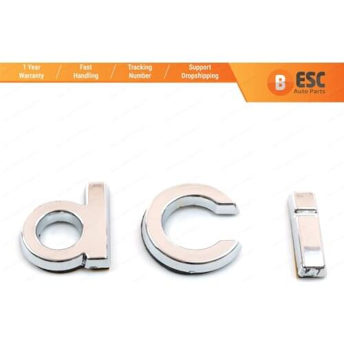 ESC ESP583 Chrome dci Badge Monogram Emblem for Renault Megane MK3 Clio MK4 Duster