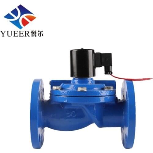 DF-40 Pilot Normally Closed Cast Iron Flange Solenoid Operated Directional Control Valves for Water Solenoid valve