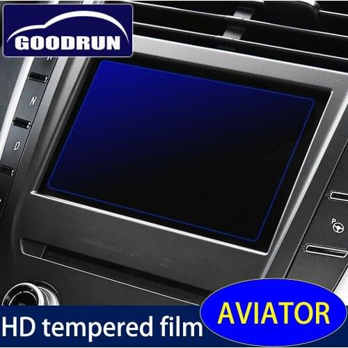 HD Tempered Navigation Film For Lincoln AVIATOR Anti Scratch Glass Screen Protector Car Sticker Accessories