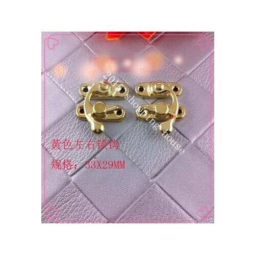 A16 box around the horn hook box luggage accessories lock hasp hook antique metal DIY 33MM*29MM