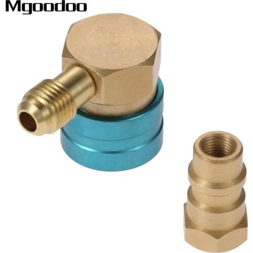 Brass R1234YF To R134a Low Side Quick Coupler Adapters w/ R12 To R134a Adapters Car AC Charging Air-conditioning Fitting