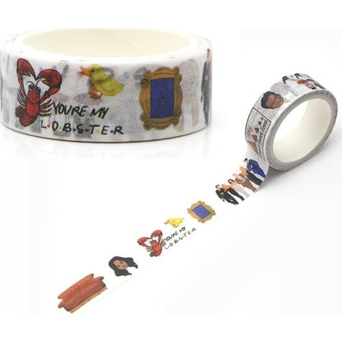 LX171 Friends TV Show Masking Tape Decorative Adhesive Tape Sticker Scrapbooking Diary Planner Stationery