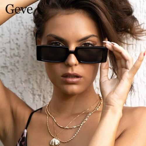 Small Popular Square Sunglasses Women Vintage Retro Square Travel Rectangle Sun Glasses Female Fashion Oculos De Sol Mujer UV400