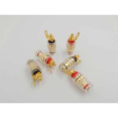 12 PCS High Quality Copper Crystal Post Binding Post For Speaker Amplifier 4MM Banana Plug