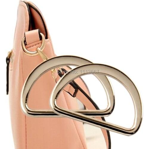 100pieces Craft Rose Gold Metal D Ring Hooks D Shaped Buckles Belt Buckle For Bags Clothes Belt Sewing Hooks Clips K71