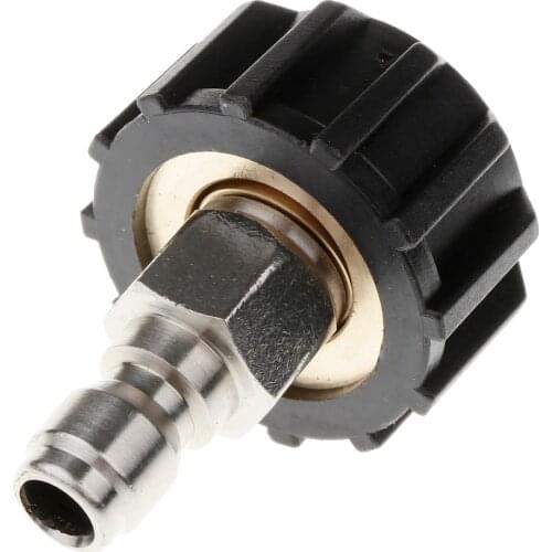 Pressure Washer Adapter Set, Quick Disconnect Kit, M22/14 Swivel to 3/8inch Quick Connect, Quick Release, Brass