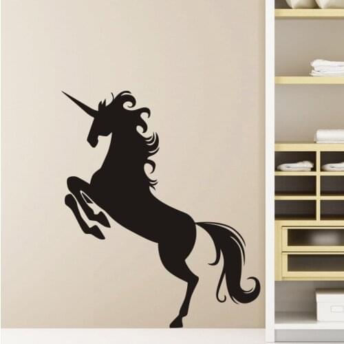 Unicornio Wall Sticker Licorne Decal Unicornio Vinyl Wall Art Decals Decor Mural Wild Animal Sticker Unicornio Car Sticker