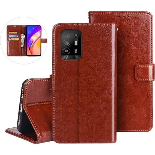 Oppo F19 Pro Plus 5G Leather Case On For Coque Oppo F19 Pro+ 5G CPH2213 Premium Magnetic Flip Wallet Cover Phone Cases Fundas