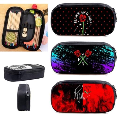 3D PYTN Printed Payton Moormeier Pencilcase Student School Supplies Women Net Red Cosmetic Bag Kpop Makeup Bag Zipper Pouch Box