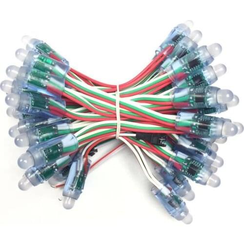 1500pcs 12mm WS2811 Full Color LED Pixel Light Module DC 5V input IP68 waterproof RGB color 2811 IC Digital LED christmas Light