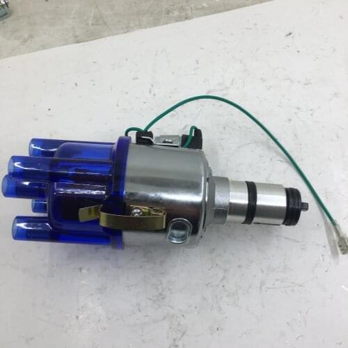 SherryBerg complete distributor for EMPI 9428 CHROME 009 CENTRIFUGAL DISTRIBUTOR STOCK CURVE for VW BUG GHIA THING BUS blue cap