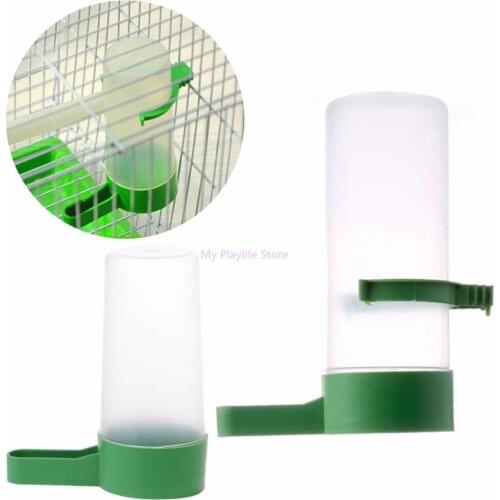 Bird Parrot Drinker Food Feeder Water Feeding for Budgie Aviary Finches Canary Anti Algae Birds Supplies S/L C42