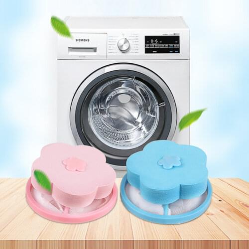 Floating Style Laundry Artifact Laundry Ball Flower Shape Mesh Filter Bag Floating Lint Hair Catcher Dirt Catch Washing Machine