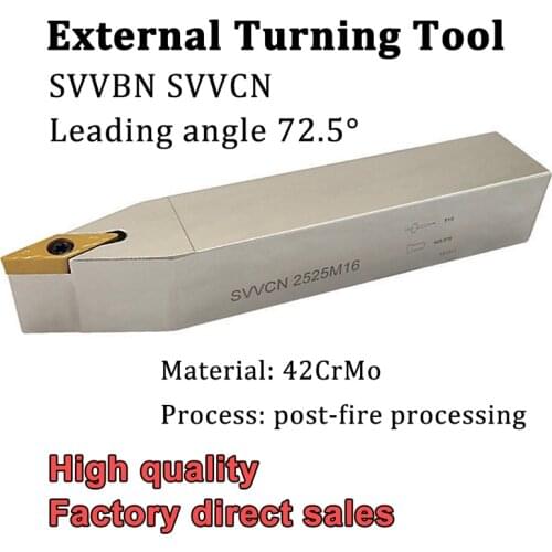 SVVBN SVVCN External Turning Tool Holder CNC Lathe Cutter SVVBN1616H16 SVVBN2020K16 SVVBN2525M16 For Turning Inserts VBGT1604