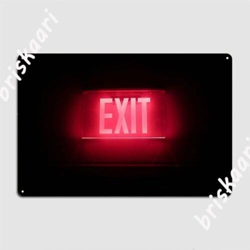 Exit Metal Signs Club Mural personalized Plaques Tin sign Posters