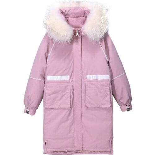Ladies Coats New Winter Faux fur Collar Women Winter Coat Unique Embroidery pattern Thick Loose Jacket Cotton Quilted coat