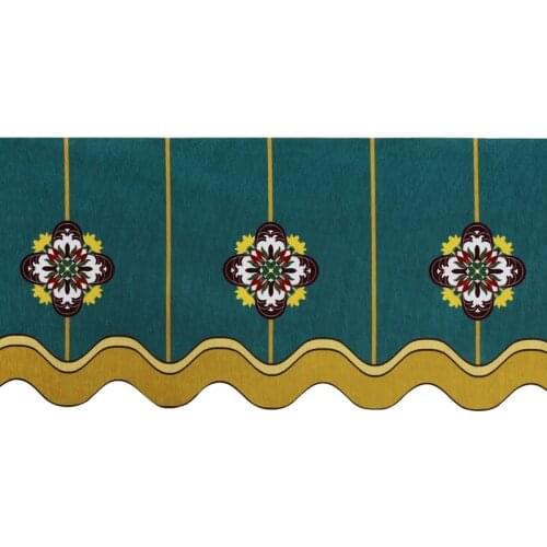 1Pc Roman Valance Curtain Chenille Jacquard Drape Window Valance European Curtain Swags Decorative Short Valance