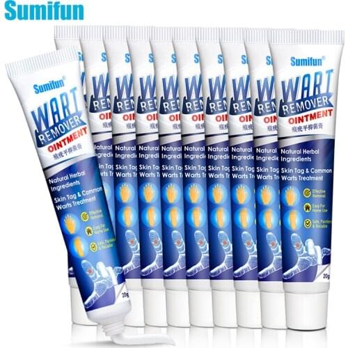 10pcs Warts Remover Antibacterial Ointment Wart Treatment Cream Skin Tag Remover Herbal Extract Corn Plaster Warts Ointment