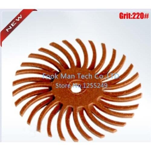 3M Radial Bristle Brushes For Jewelry,Red Color, Grit : 220#, 1" Dia ,100pcs/bag , High Quality,Low Price