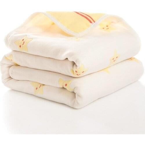 30% Cotton Muslin Baby Blanket Swaddle Wrap For Newborn Blankets Swaddling Bedding Bath Towel 80X80cm 2021 New