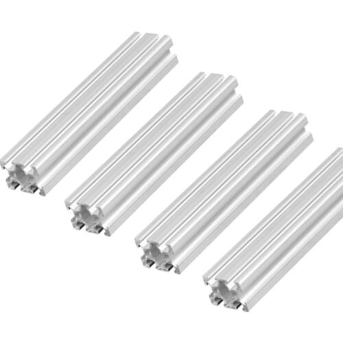 4pc/lot 2040 European Standard Industrial Aluminum Alloy Profile 100 200 300 400 500mm Length Linear Rail for DIY 3D Printer CNC