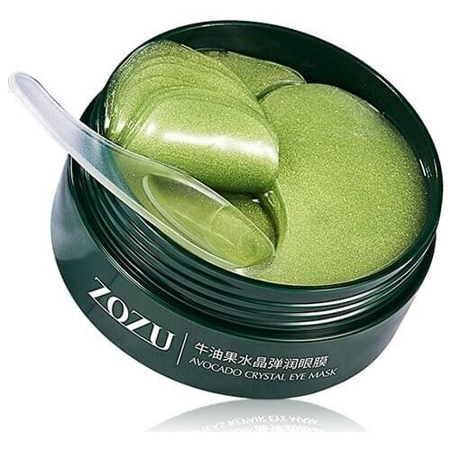 60 Pcs Avocado Eye Mask Natural Moisturizing Gel Eye Patches Remove Dark Circles Anti Age Bag Eye Wrinkle Skin Care