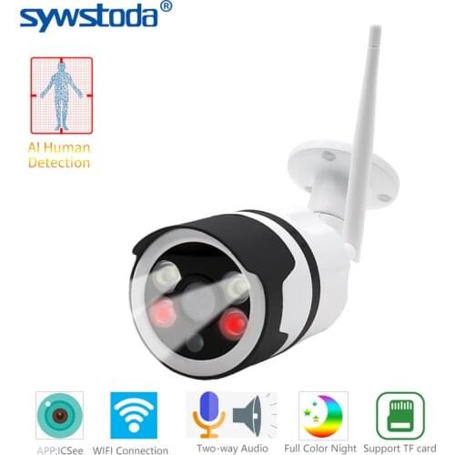 1080P Wireless IP Camera Two-way Audio Outdoor Bullet Night Vision P2P ONVIF Security CCTV Wifi Camera Metal Optional 5MP