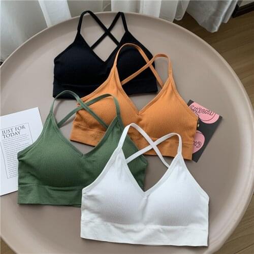 Women Sexy wrapped chest seamless U back strap stereotypes gathered bra back underwear bralette bras for soutien gorge femme 20